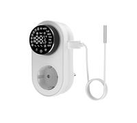 Tuya 16A WiFi LED Thermostat Wireless Electric Plug-in Thermostat Socket Temperature Controller Voice Control EU Plug