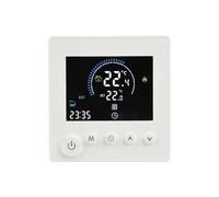 Tuya Contrôleur de température programmable pour chauffage électrique et chaudière à gaz, télécommande Wi-Fi avec compatibilité Alexa, économie d'énergie pour maison (blanc)