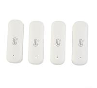 Tuya Home/Automation Lot de 4 hygromètres Thermomètre Capteur Intelligent Température Humidité Moniteur pour Tuya Home/Automation -20 °C à 60 °C ± 1 °C ± 5 % HR 2,4 GHz