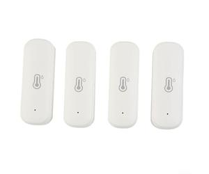 Tuya Home/Automation Lot de 4 hygromètres Thermomètre Capteur Intelligent Température Humidité Moniteur pour Tuya Home/Automation -20 °C à 60 °C ± 1 °C ± 5 % HR 2,4 GHz