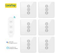 Tuya - interrupteur intelligent pour rideaux, télécommande, stores, moteur, volet roulant, application RF + WiFi, minuterie, Google Home, Echo Alice Voice White Switch