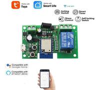 Tuya-Joli De Moteur D'accès De Porte De Garage Électrique Intelligent, Wifi, Dc 12v, 24v, Ac 220v, 1, 2/4 Ch, Citations D'impulsion, Tech Rf433, Télécommande Alexa-1ch 7-32v Rf