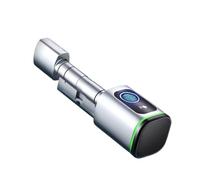 Tuya K1S 75 30 Serrure électronique intelligente à empreintes digitales avec application sans clé avec télécommande et cylindre sécurisé Idéal pour la sécurité de la maison et du bureau