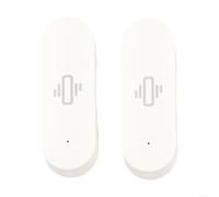 Tuya Lot de 2 capteurs de vibrations compatibles avec application de notification sur détection de mouvement et de choc alimenté par piles 3 V AAA