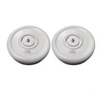 Tuya Lot de 2 mini détecteurs de fuite d'eau WiFi avec alertes de 90 à 110 dB et télécommande par application pour cuisine, cave, salle de bain