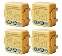 Tuya Lot de 2 modules d'interrupteur intelligent pour volet roulant WiFi 2,4 GHz Alexa Smart Commande de volet roulant par application Minuterie pour moteur de volet roulant, fonctionne avec Alexa