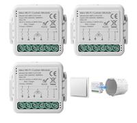 Tuya Lot de 3 interrupteurs intelligents pour volet roulant WiFi 2,4 GHz, commande Alexa, application, minuterie, moteur