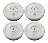 Tuya Lot de 4 mini détecteurs de fuite d'eau WiFi avec alertes de 90 à 110 dB et télécommande par application pour cuisine, cave, salle de bain