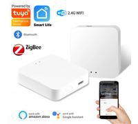 Tuya - passerelle multimode intelligente sans fil, Bluetooth ZigBee Mesh Hub, contrôle de maison intelligente, application Smart Life, fonctionne avec Alexa Google Home Multi-mode Gateway