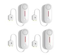 Tuya/pour Smart Life Lot de 4 détecteurs de fuite WiFi avec son fort de 100 dB, alertes de notification par application pour Smart Life