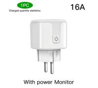 Tuya-Prise intelligente WiFi EU avec surveillance de l'alimentation,fonction de synchronisation,commande vocale - 16A ZN275250