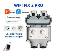Tuya - prise murale électrique étanche EU FR KR IL IP66, prise extérieure avec minuterie, Wifi, prises de courant intelligentes, 220V, double maître