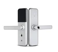 Tuya Serrure de porte intelligente à empreintes digitales Verrouillage électronique numérique avec application de déverrouillage par mot de passe pour la sécurité à domicile (taille : 45) ()