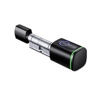 Tuya - Serrure Électronique Intelligente À Empreintes Digitales, avec Cylindre, Verrouillage Intelligent, Application, Télécommande, Déverrouillage par Clé Facile Haute Sécurité(K1B 35 35)