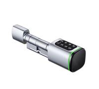 Tuya - Serrure Intelligente avec Mot De Passe, Carte RFID, TTlock, Bluetooth, Cylindre, Application, Télécommande, Déverrouillage, Électronique Numérique(Ttlock Silver,A 50 B 50)