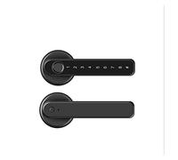 Tuya Serrure Intelligente Empreinte Digitale Mot de Passe Chambre Porte en Bois Bureau Maison à Billes poignée Installation Facile à Faire soi-même.(Tuya WiFi Gateway-BL)