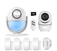 TUYA Smart Home SECURITE WiFi Système d'alarme Fonctionne 120DB Caméra de Surveillance du capteur Portes détection Mouvement Installation Rapide