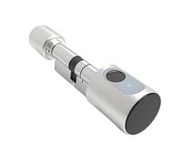 Tuya Smart Home Serrure de porte Cylindre DIY Empreinte digitale APP Clé IC Carte Unlock Electronic Smart Lock Remplacement numérique sans clé (Couleur : B Bluetooth, Taille : 35 à 55)