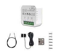 Tuya Smart Life Contrôleur d'ouverture de porte de garage Wi-Fi avec télécommande par application capteur, compatible avec , prise européenne, , installation facile, facile à utiliser