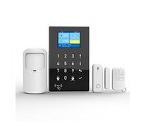 Tuya Smart Life GSM + WiFi Système d'alarme de cambrioleur sécurité à Domicile Faillite Toucher Le Clavier Piratage Capteur contacteur Porte capteur Mouvement Installation Rapide(Zwart)