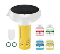 Tuya Smart Moniteur d'eau de piscine 7 en 1 pour pH salinité orp conductivité et température données en temps réel pour accès Blanc jaune (A)