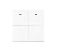 TUYA Smart pour ZIGBEE 3.0 Scène Switch 4 Gang 12 Modes Sans Fil Bouton Poussoir Contrôleur pour Smart Life App Domotique pour Éclairage Contrôle Blanc