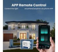 Tuya Smart WiFi Interrupteur D'éClairage 4 Voies ContrôLe Mini Disjoncteur ContrôLé par Yandex Alexa Home
