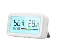 Tuya Smart WiFi/Zigbee Hygromètre Thermomètre Capteur Moniteur avec Rétro-Éclairage App Télécommande Vocale Alaxa Gogle Home (Zigebee/Blanc)