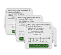 Tuya Smart Zigbee Mini Light Switch Module 1/2/3 Way Control with Gateway APP