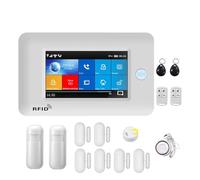 Tuya - Système D'alarme De Sécurité WiFi GSM, avec Caméra IP, Capteur Mouvement PIR, Sirène, sans Fil, Kit Anti-cambriolage for Maison Intelligente SystèMe D'Alarme Complet(E)