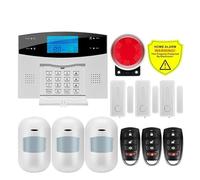 Tuya - système d'alarme Intelligent WiFi GSM, Protection de sécurité Domestique, écran LCD, kit Anti-cambriolage, Application Mobile, télécommande, Bras et désarmement(G2BW12)