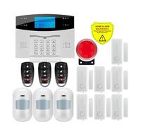 Tuya - système d'alarme Intelligent WiFi GSM, Protection de sécurité Domestique, écran LCD, kit Anti-cambriolage, Application Mobile, télécommande, Bras et désarmement(G2BW6)