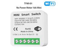 Tuya-Télécommande WiFi IR pour maison intelligente,contrôleur infrarouge universel pour climatiseur,moteur de rideau TV,Alexa,Google Home - Type TYWI-01 16A MINI
