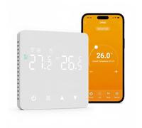 Tuya Thermostat Connecté Chaudiere Gaz WiFi Thermostat d'ambiance Murale 3A | Programmable Thermostats,avec Alexa/GoogleHome,ABS+PC,Résistance au Feu Classe V0,Calibration Température,Verrouillage Enfant