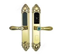 Tuya TTLock Serrure de porte intelligente en acier inoxydable avec clavier électronique d'empreintes digitales Doré