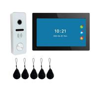 Tuya - Visiophone Filaire avec Écran Tactile De 7 Pouces, Interphone Vidéo WiFi, Système De Sonnette Vidéo for Maison Intelligente, 1080P, Caméra Filaire À 160 °(7 inch 94206wic)