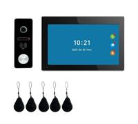 Tuya - Visiophone Filaire Avec Écran Tactile De 7 Pouces, Interphone Vidéo Wifi, Système Sonnette For Maison Intelligente, 1080P, Caméra À 160 ° Gamme D'environnements Domestiques(7 inch 94206bic)