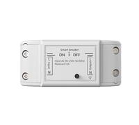 Tuya WiFi 10A Smart Light Switch Breaker Module Timer Relay Voice Wireless Remote Control for Smart Home