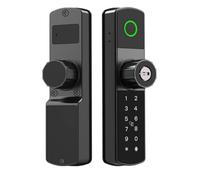 Tuya Wifi Digital Electronic Smart Door Lock with Biometric Fingerprint Smart NFC Card Password Key Unlock
