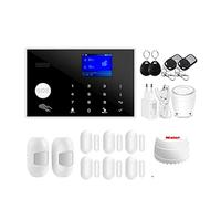 Tuya WiFi GSM Home Security Alarm System Support Network Temperature Humidité Smart Home Security Alarm Kit(Option D)
