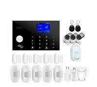 Tuya WiFi GSM Home Security Alarm System Support Network Temperature Humidité Smart Home Security Alarm Kit(Option F)