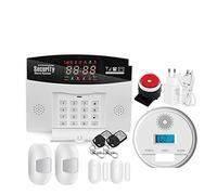 Tuya wifi GSM Hôte du système d'alarme LED Afficher le contrôle des applications d'alarme de sécurité de cambrioleur intelligent sans fil(B)