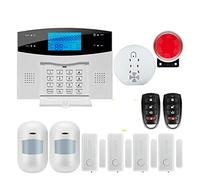 Tuya WiFi GSM Protection de sécurité à Domicile Système d'alarme Intelligente LCD kit de cambrioleur d'écran Mobile Appliquer Bras télécommandé et désarmer(G2BW14)