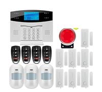Tuya WiFi GSM Protection de sécurité à Domicile Système d'alarme Intelligente LCD kit de cambrioleur d'écran Mobile Appliquer Bras télécommandé et désarmer(G2BW17)
