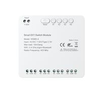 Tuya WiFi Intelligent Switch Module Compact Home Timing Control Voice Control Wireless APP Remote Control 4 Channel Switch Module Compatible with Home and Amazon Alexa