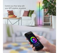 Tuya Wifi S mart L ife LED Corner Floor Lamp Background Atmospheres Lampes de sol Living Standing Lighting Compatible with Home, Amazon Alexa, IFTTT