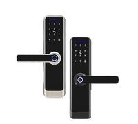 Tuya Wifi Smart Digital Door Lock Empreinte digitale Carte IC Clé Mot de passe Déverrouillage avec sonnette Télécommande requise APP Déverrouillage (Couleur : KS mortaise) vision