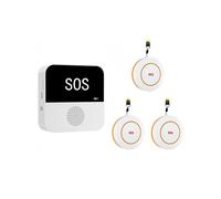 Tuya WiFi SOS + 3 Boutons D'Appel pour Système D'Alerte Médicale D'Urgence pour Personnes Âgées avec Téléavertisseur pour Soignants pour