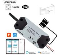 Tuya WiFi Switch Contrôleur de porte de garage, Ouvre-porte intelligent, Fonctionne avec Alexa, Google Home, Smart Life, Tuya Andrea Control, Aucun hub requis DC5V Black