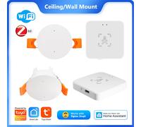 Tuya WiFi Zigbee capteur de présence humaine détecteur de Radar MmWave avec capteur de Luminance pour maison intelligente remplacer le capteur PIR Zigbee ceiling mount
